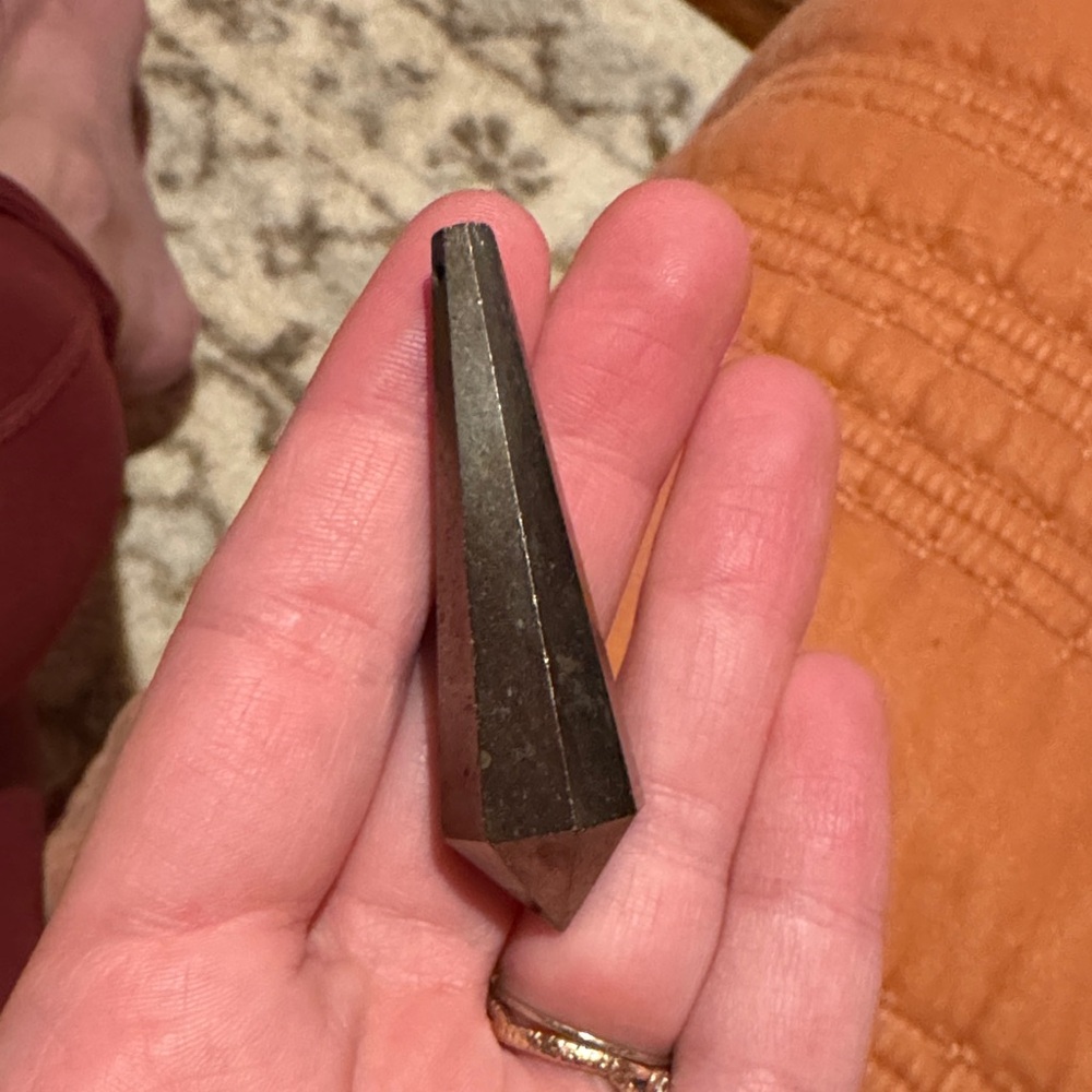 Geometric Pyrite Pendant